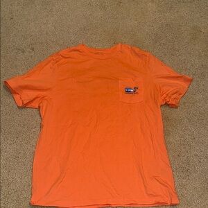 Vineyard Vines Men's Bright Orange Tee